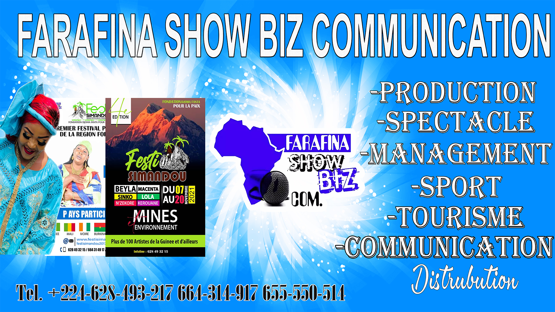 baniere farafina show biz communication